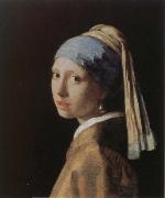 Jan Vermeer girl with apearl earring oil painting reproduction